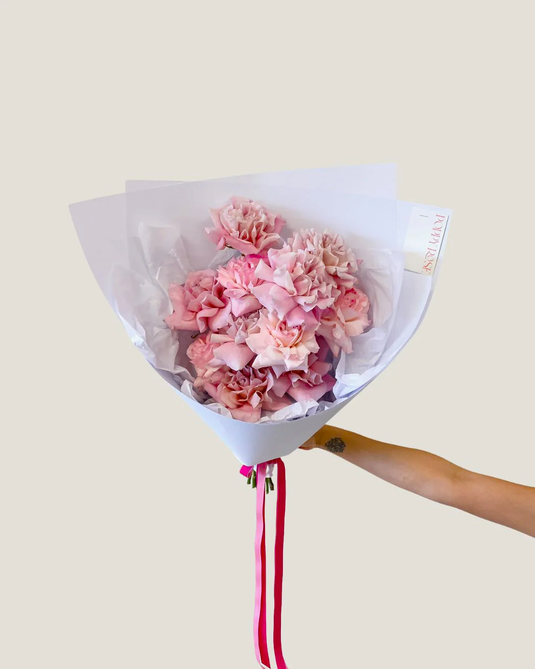 12 Stems of Mixed Roses - Poppy Rose - Poppy Rose Flowers Brisbane
