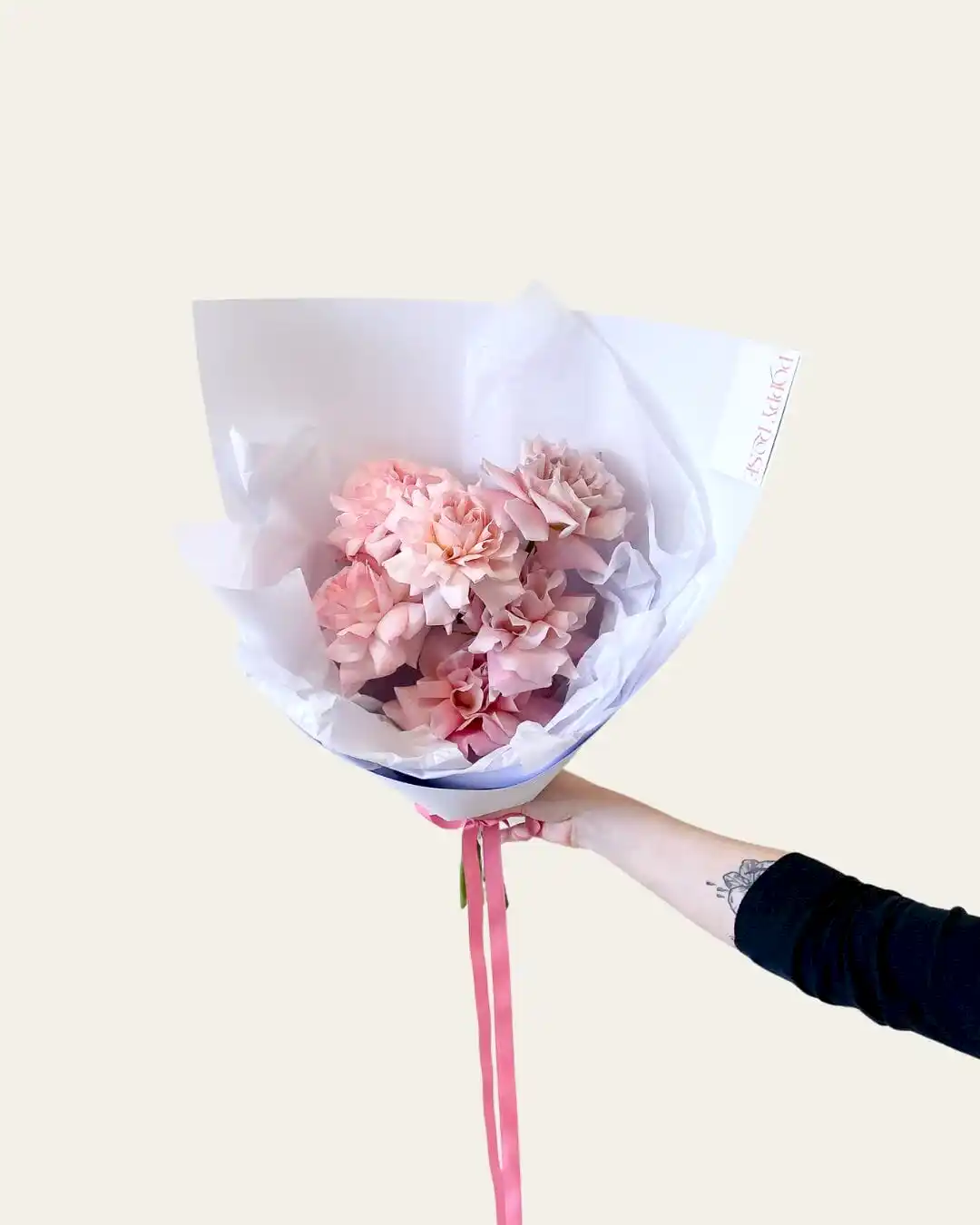 6 Stems of Mixed Roses - Poppy Rose - Poppy Rose Flowers Brisbane