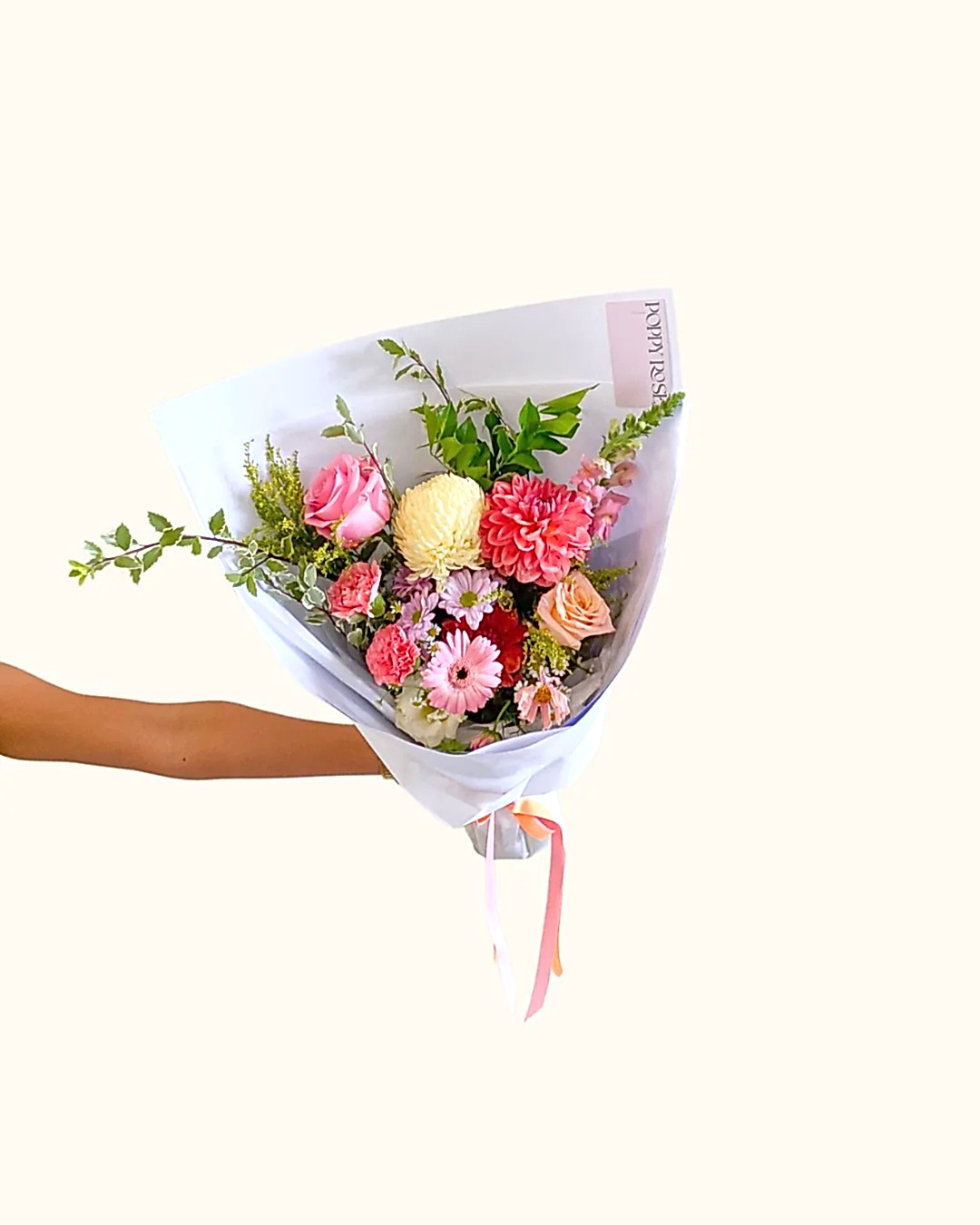Colour Bouquet - Poppy Rose - Poppy Rose Flowers Brisbane