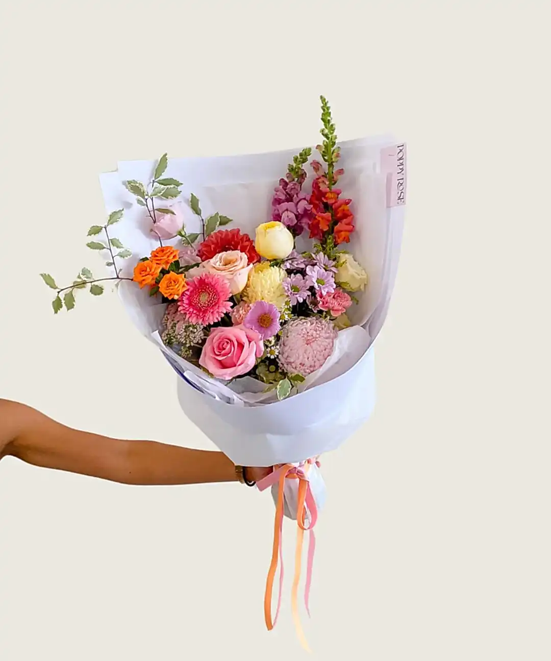 Colour Bouquet - Poppy Rose - Poppy Rose Flowers Brisbane