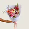 Colour Bouquet - Poppy Rose - Poppy Rose Flowers Brisbane