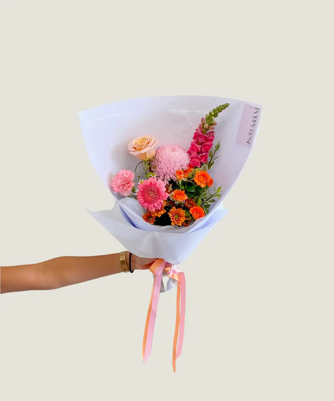 Colour Bouquet - Poppy Rose - Poppy Rose Flowers Brisbane