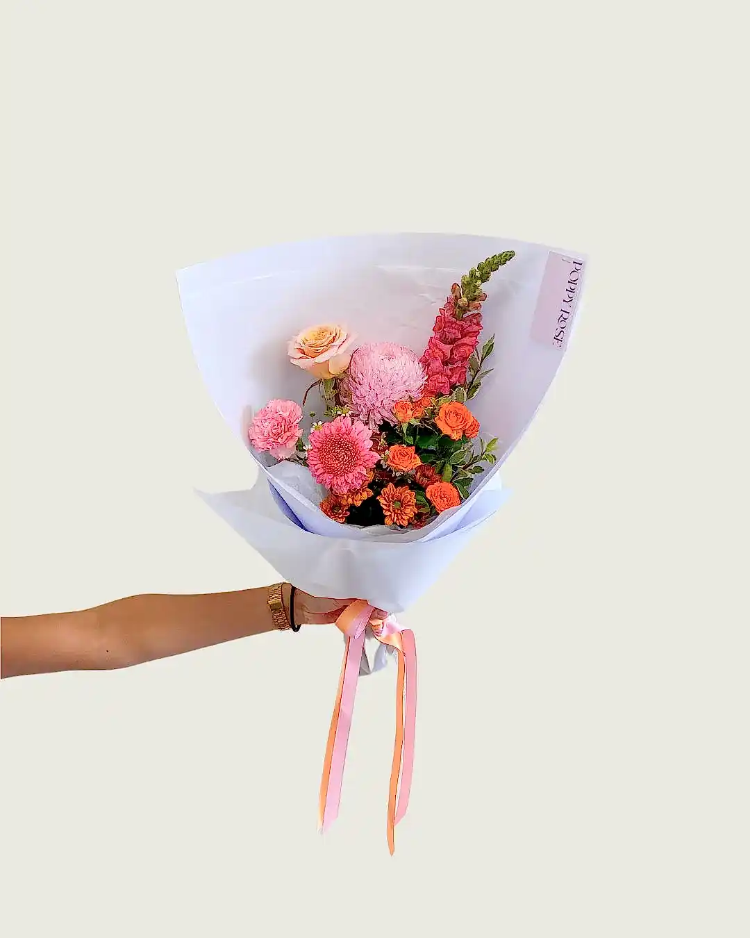 Colour Bouquet - Poppy Rose - Poppy Rose Flowers Brisbane
