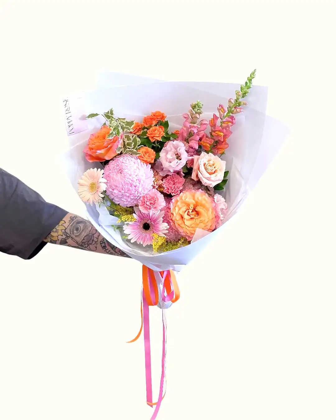 Colour Bouquet Large - Poppy Rose - Poppy Rose Flowers Brisbane