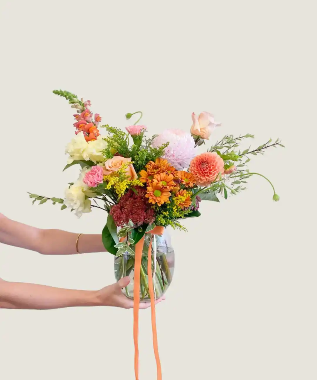 Colour Vase - Poppy Rose - Poppy Rose Flowers Brisbane