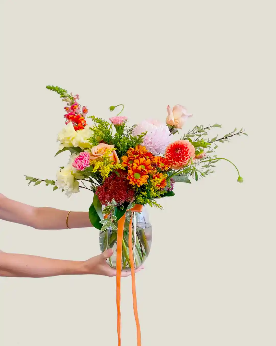 Colour Vase - Poppy Rose - Poppy Rose Flowers Brisbane
