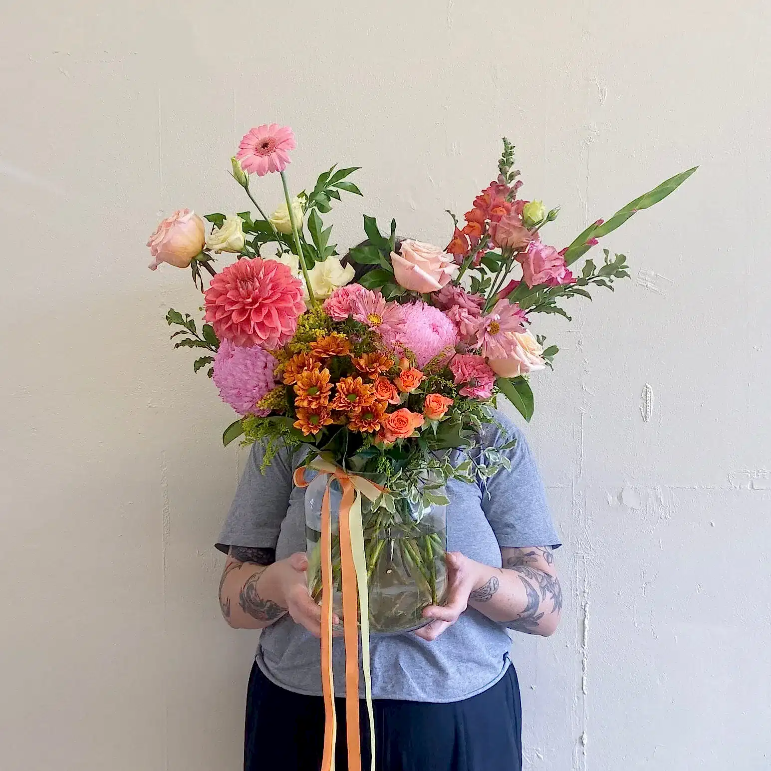 Colour Vase - Poppy Rose - Poppy Rose Flowers Brisbane