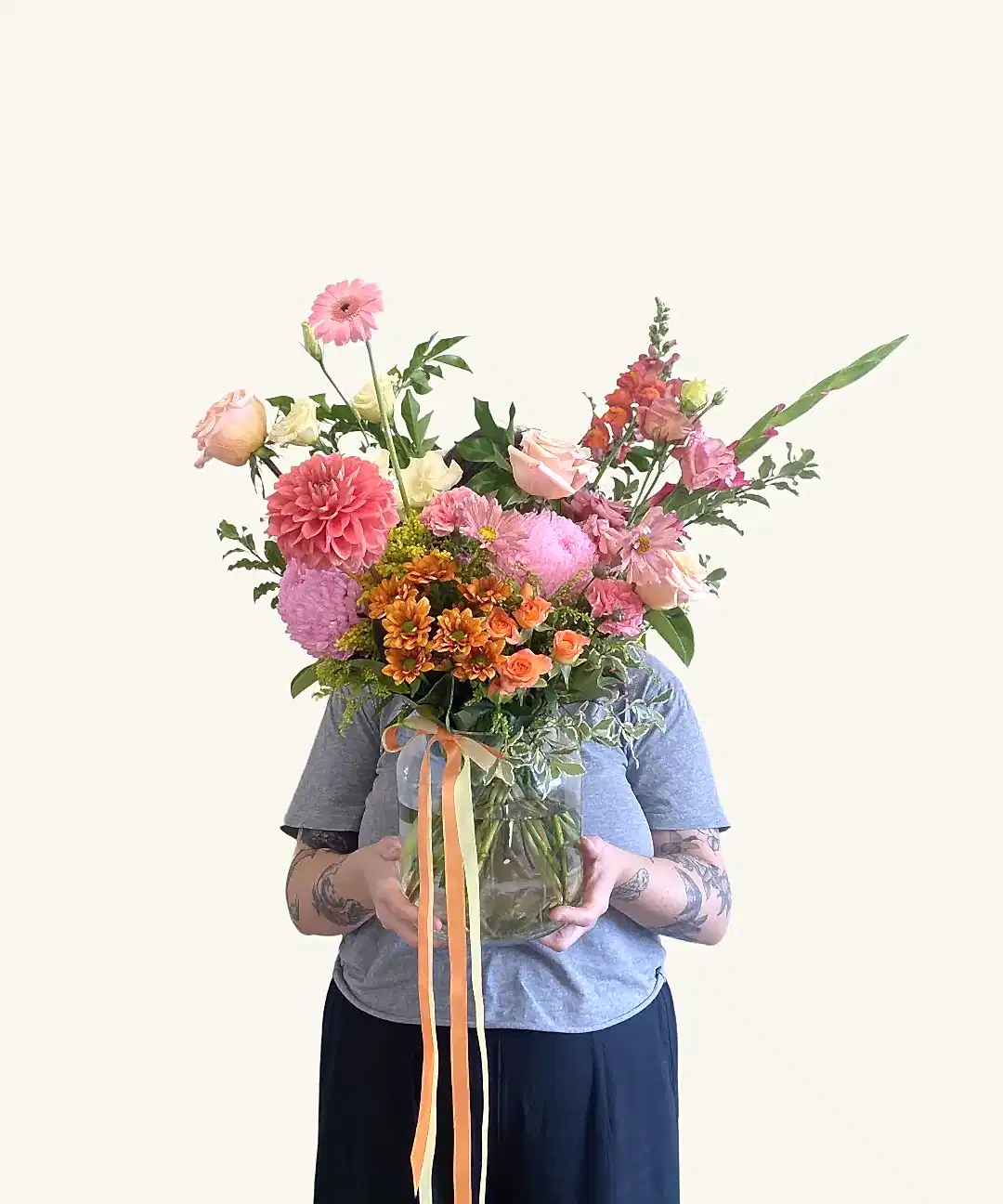 Colour Vase - Poppy Rose - Poppy Rose Flowers Brisbane