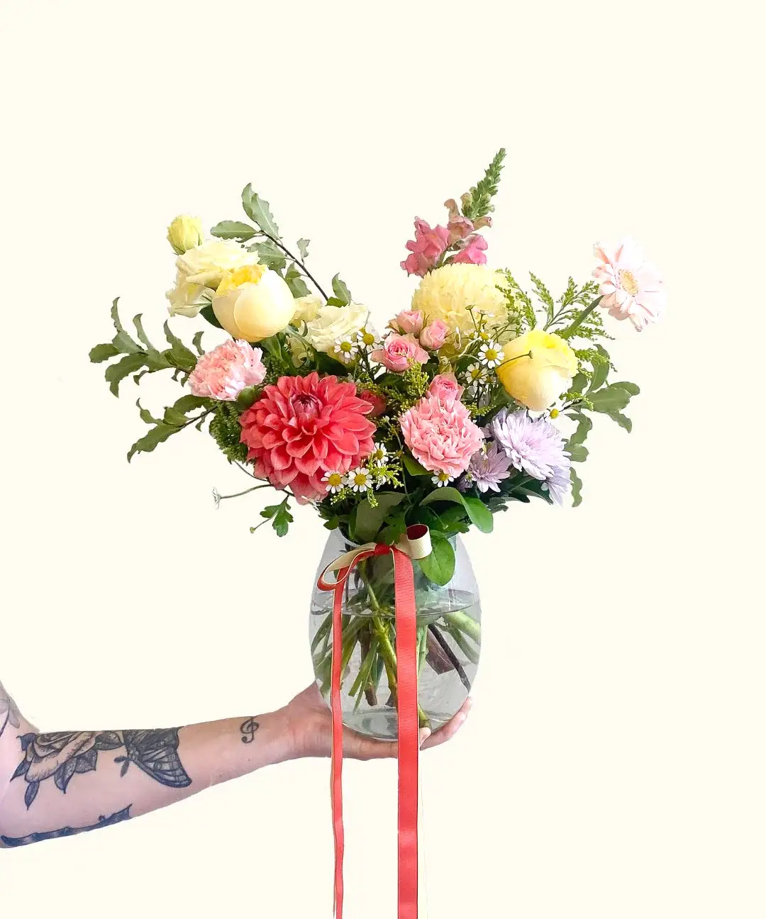 Colour Vase - Poppy Rose - Poppy Rose Flowers Brisbane