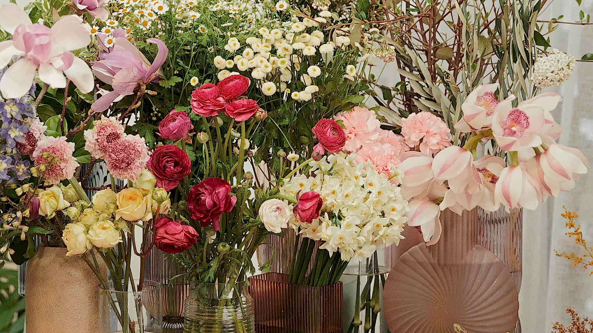 Vase of flowers in Poppy Rose retail store in Norman Park