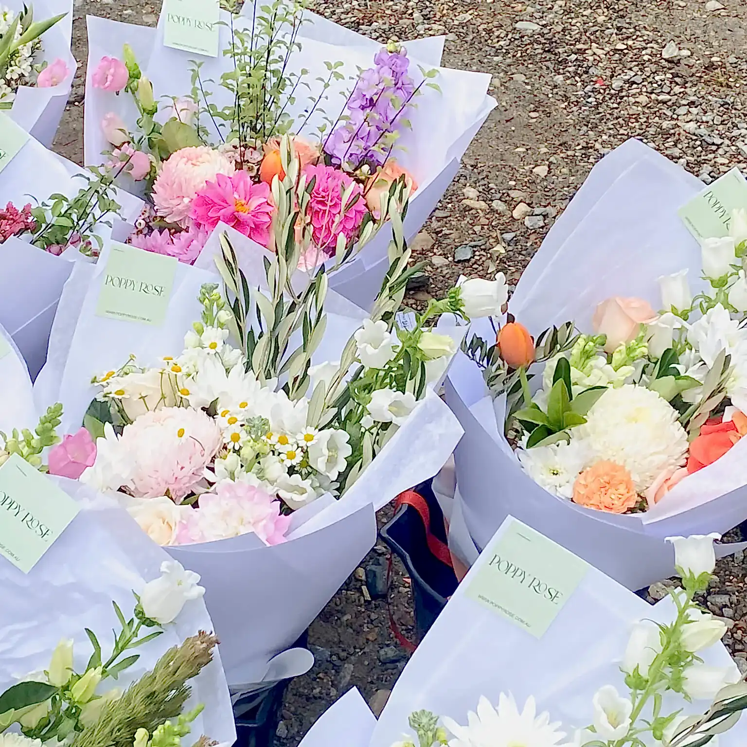 Flower Bouquets - Poppy Rose Brisbane