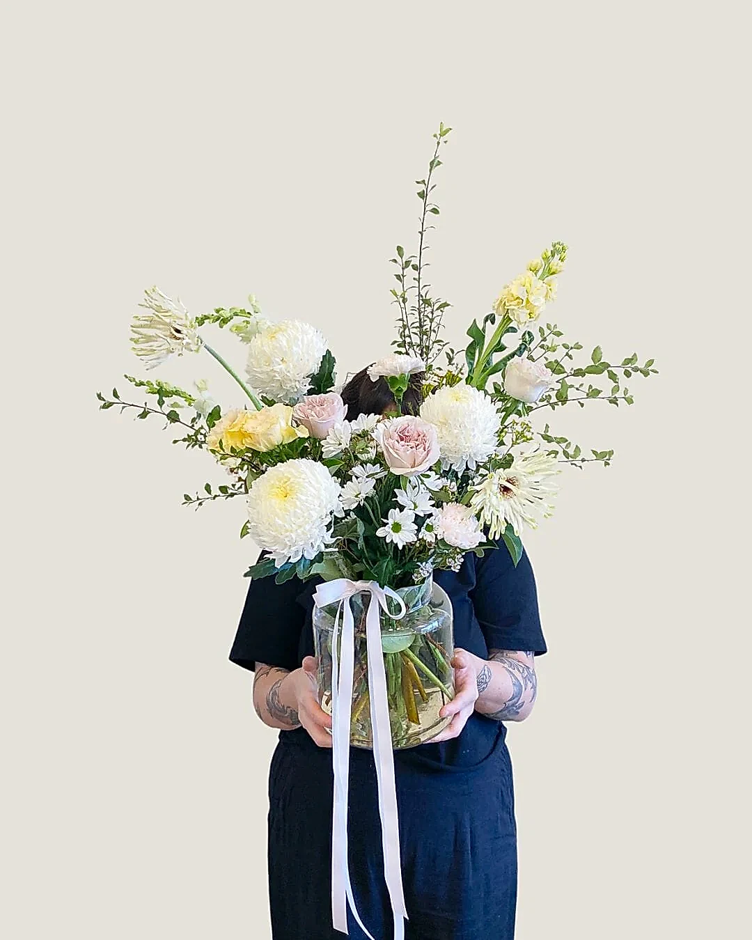 Soft and Natural Vase Large - Poppy Rose - Poppy Rose Flowers Brisbane