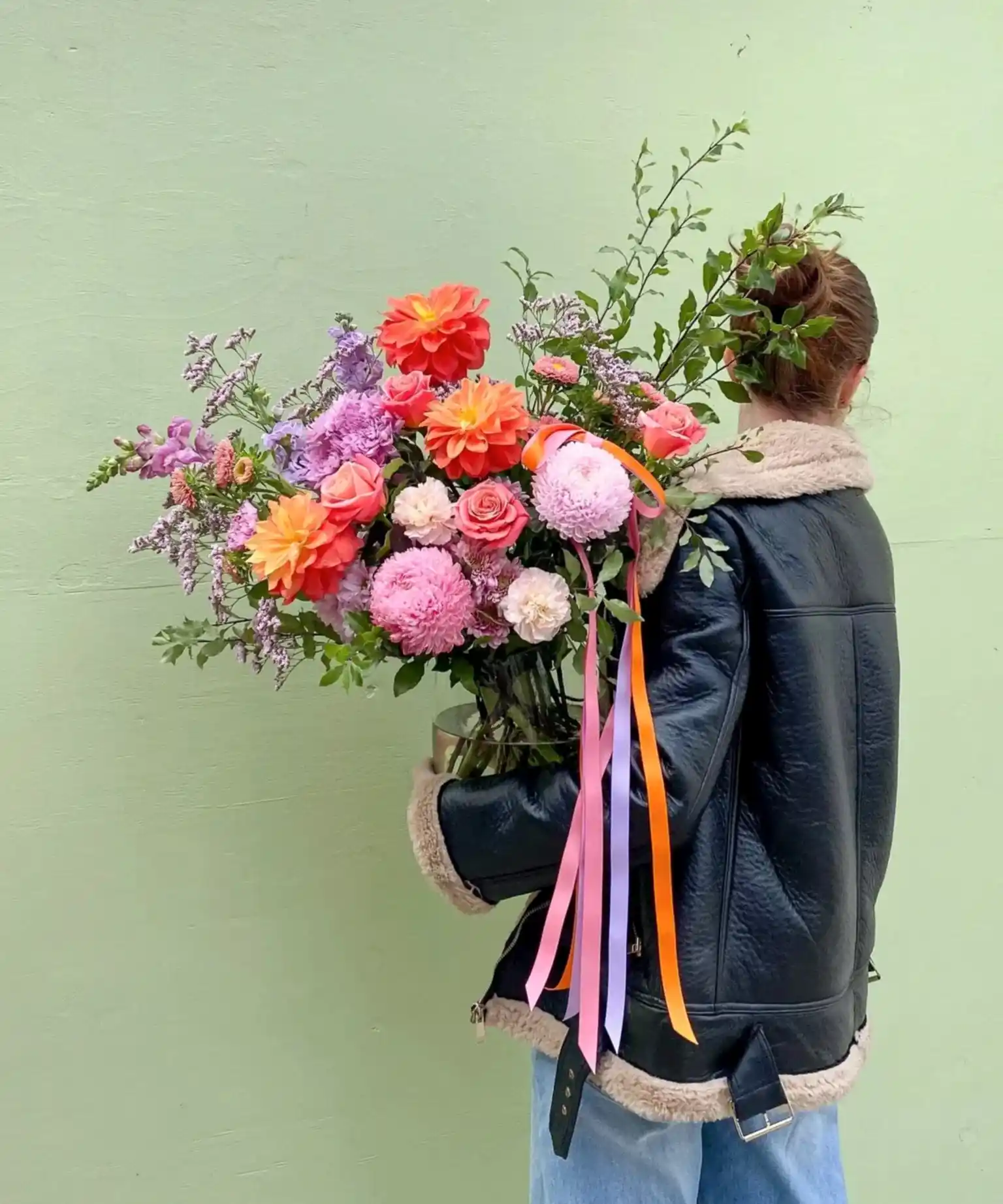 A large Seasonal Vase - Poppy Rose Flower Delivery Brisbane