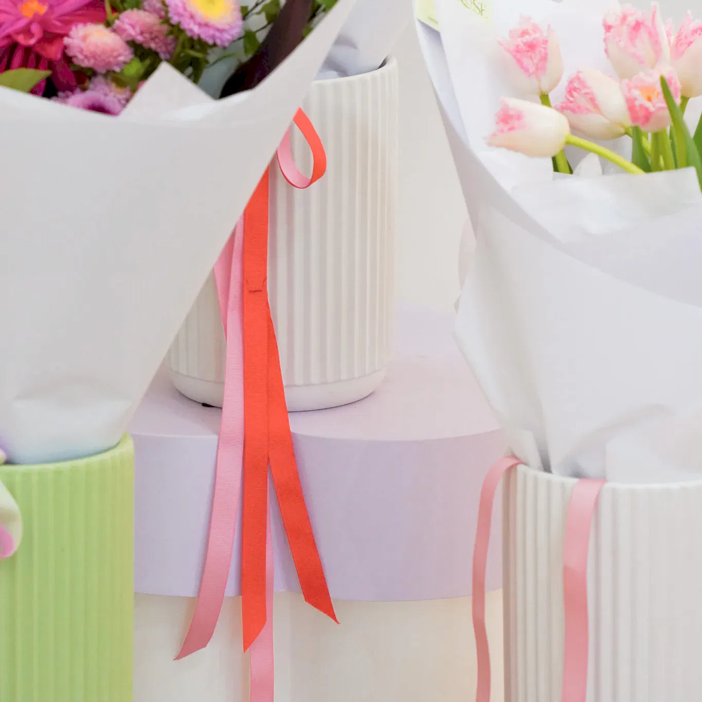 Bunches of flowers in retail store - Poppy Rose Brisbane