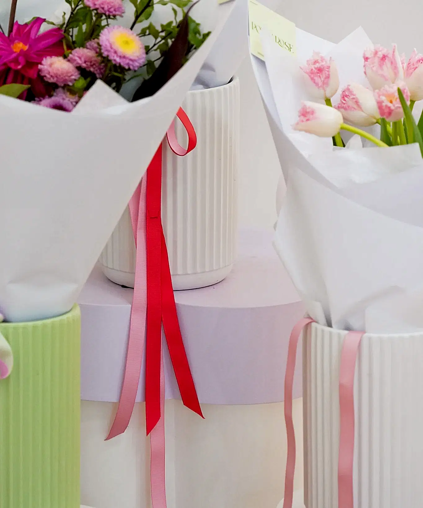 Bunches of flowers in retail store - Poppy Rose Brisbane